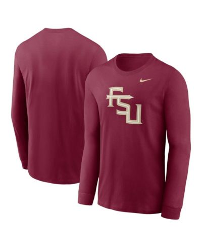 Футболка Nike Men's Garnet Florida State Seminoles Alternate Logo Long Sleeve