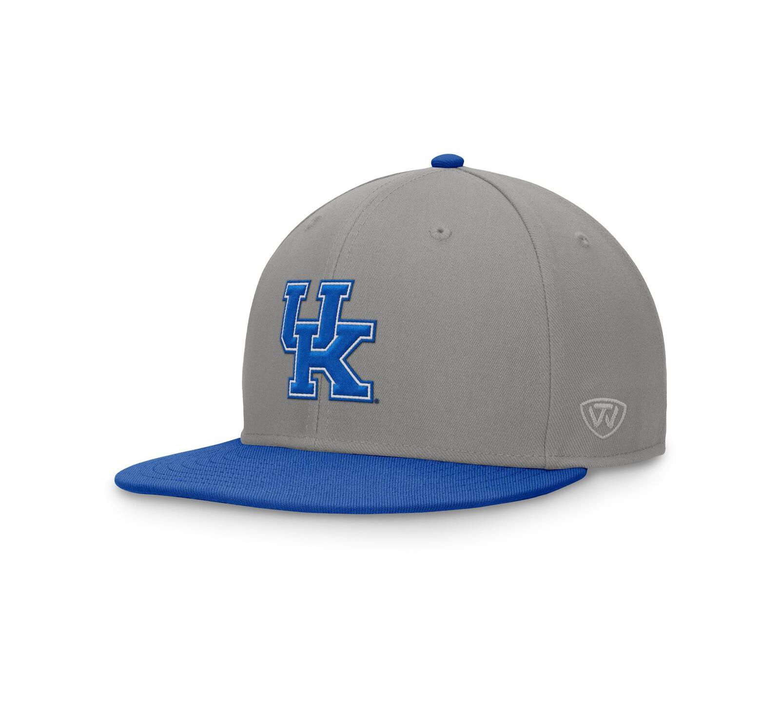 Top of the World Men's Gray/Royal Kentucky Wildcats Rally Two-Tone Fitted Hat