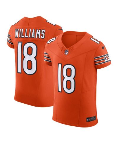 Nike Men's Caleb Williams Orange Chicago Bears Alternate Vapor F.U.S.E. Elite Jersey
