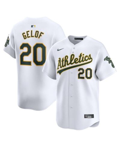 Nike Men's Zack Gelof White Athletics Home Limited Player Jersey