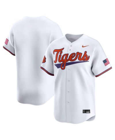 Мужская белая бейсбольная джерси Nike Clemson Tigers College Limited