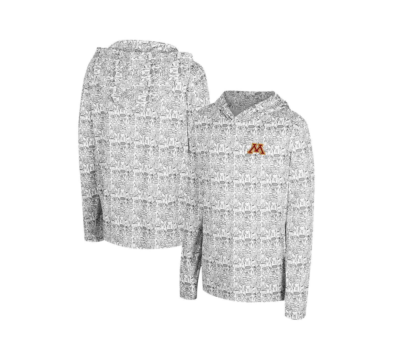 Худи Colosseum для мальчиков и девочек Gray Minnesota Golden Gophers All Over Print
