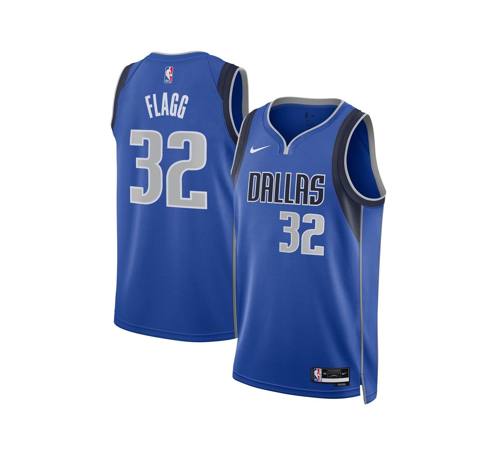 Мужская и женская джерси Nike Cooper Flagg Blue Dallas Mavericks 2025 NBA Draft First Round Pick Swingman - Icon Edition