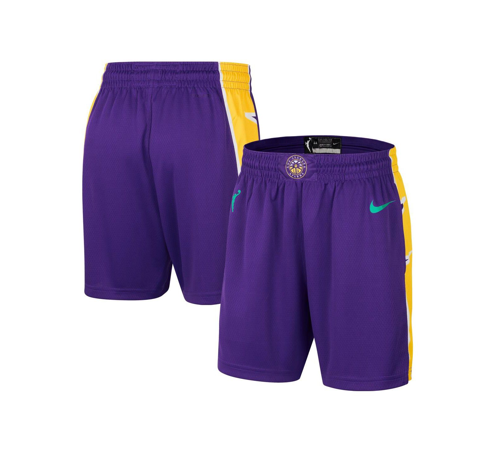 Nike Women's Purple Los Angeles Sparks On-Court Victory Performance Shorts