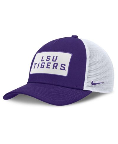Мужская регулируемая кепка-траккер Nike Purple/White LSU Tigers 2025 On-Field Rise Patch