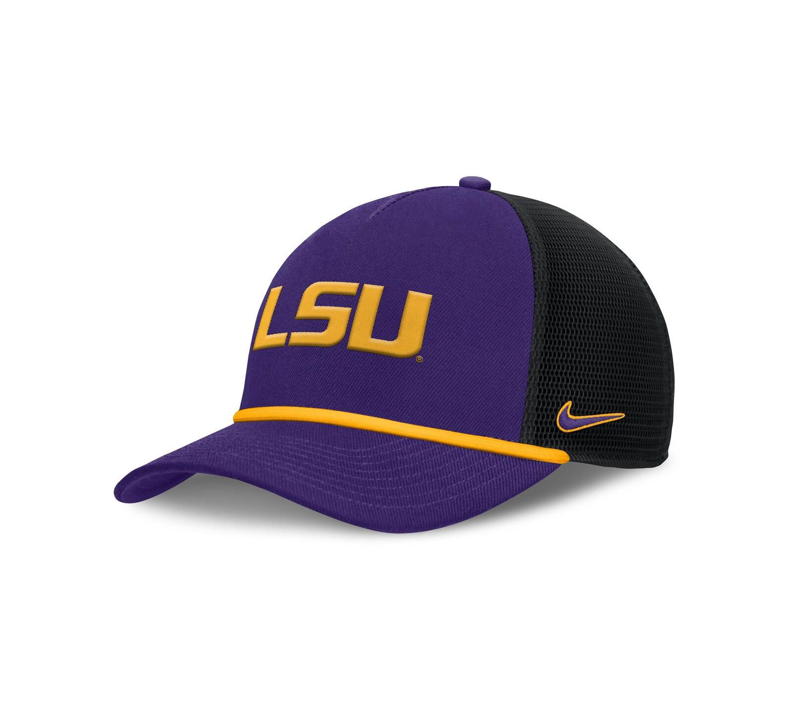 Nike Мужской Purple LSU Tigers Rise Primetime Trucker Adjustable Hat