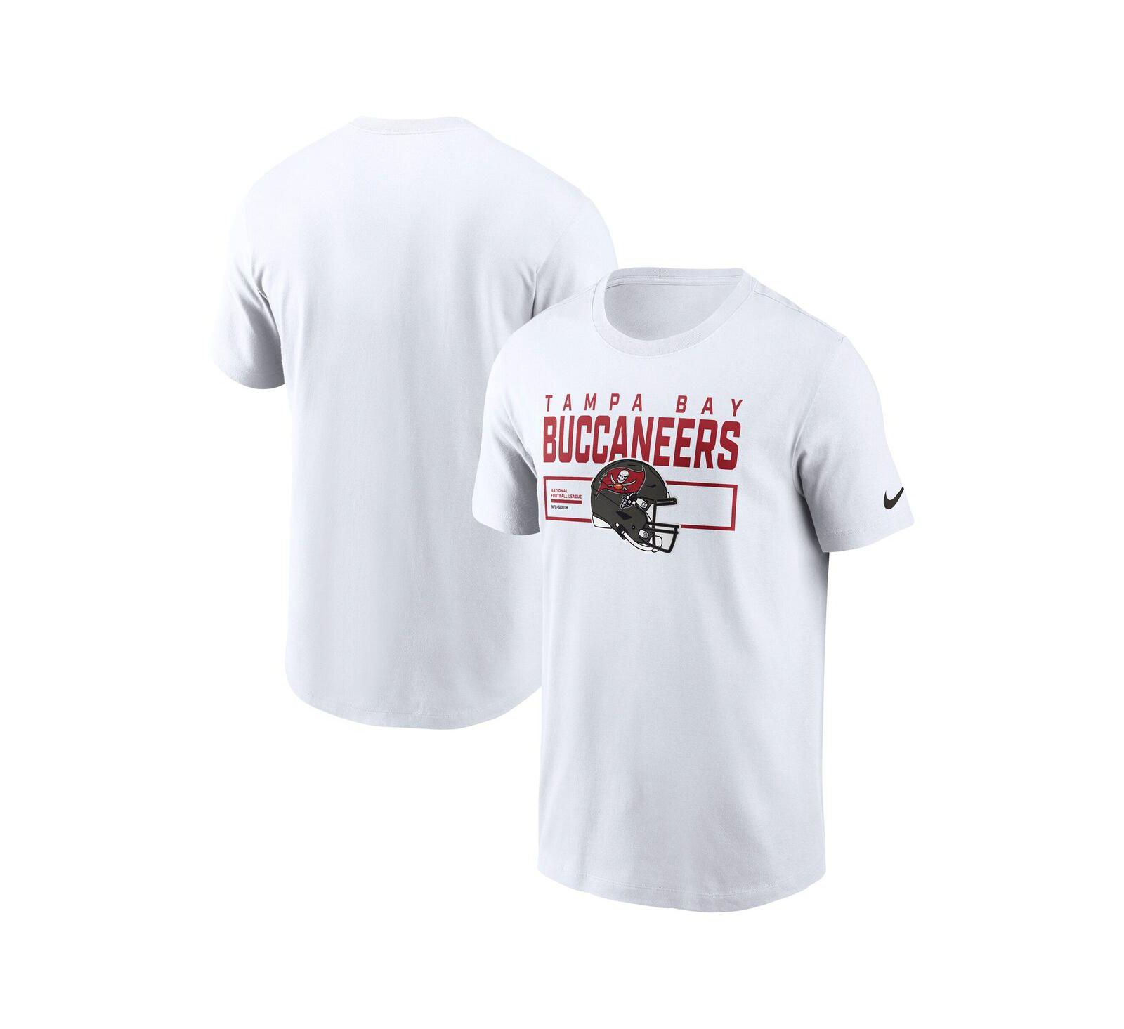 Nike Men's White Tampa Bay Buccaneers Primetime Helmet Essential T-Shirt