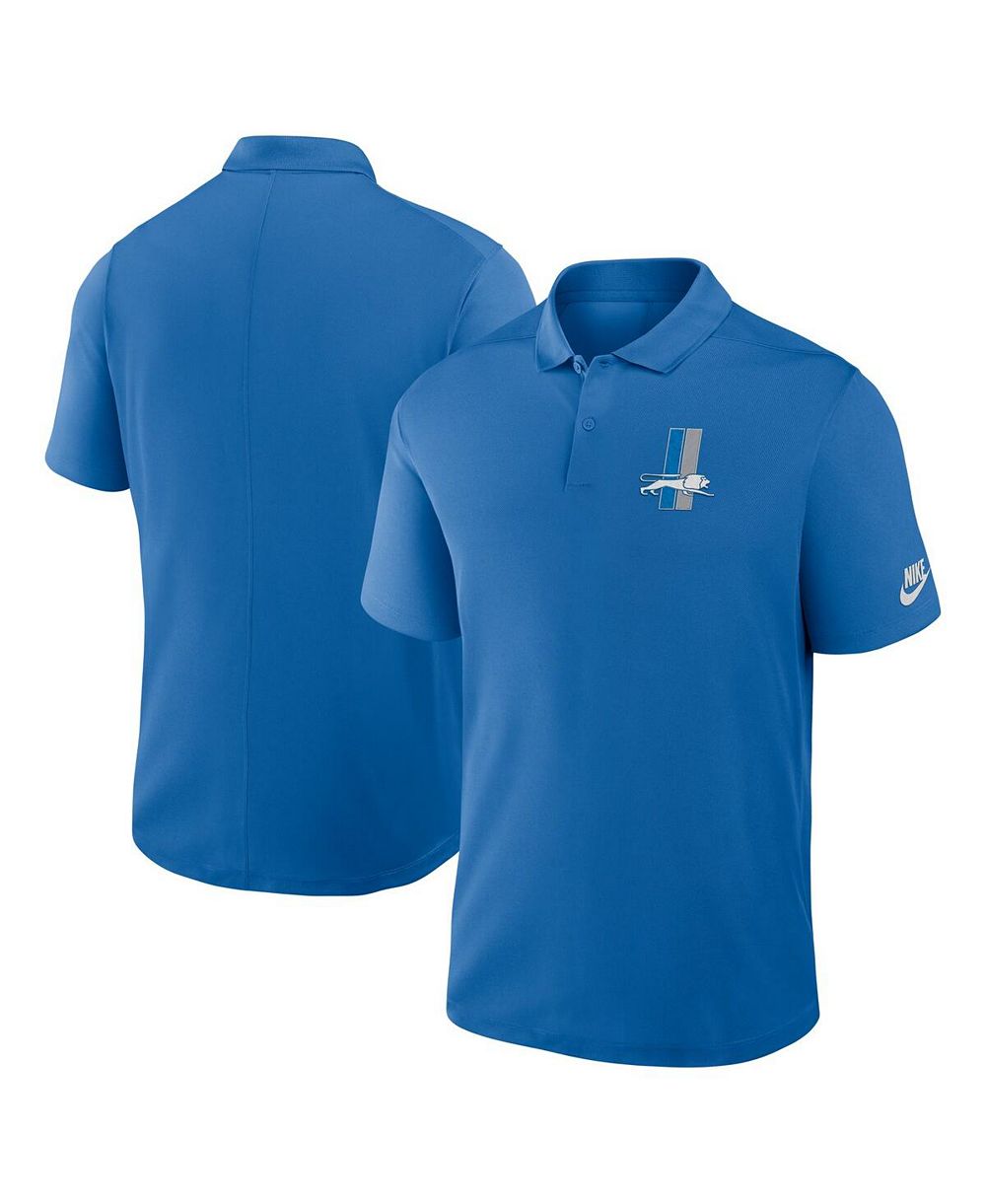 Nike Men's Blue Detroit Lions Rewind Victory Performance Polo Shirt