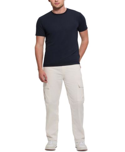 Мужская футболка GUESS Relaxed-Fit Linear Textured Short-Sleeve Crewneck