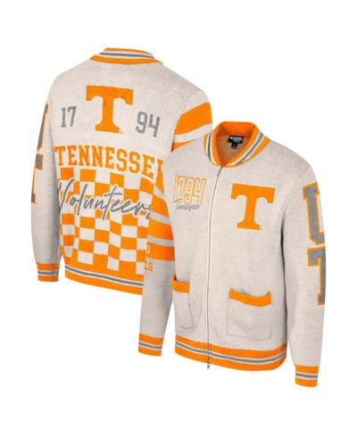Женский джемпер Colosseum Cream Tennessee Volunteers Jacquard Full-Zip