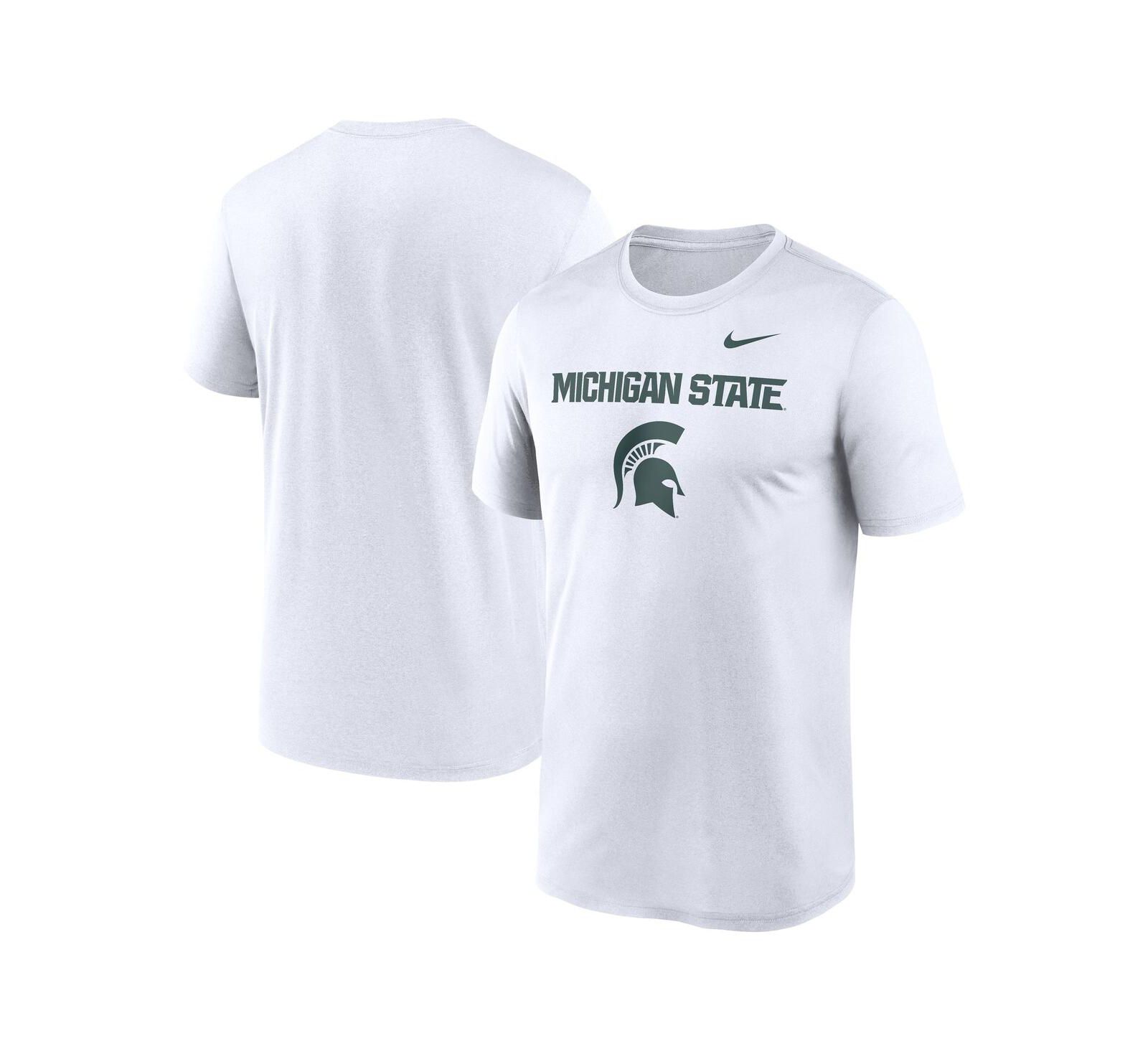 Nike Men's White Michigan State Spartans Lockup Legend Performance T-Shirt
