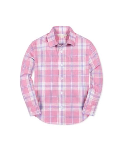 Hope & Henry Boys Hope and Henry Linen Long Sleeve Button Down Shirt