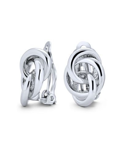 Bling Jewelry серьги-клипсы с узлом любви