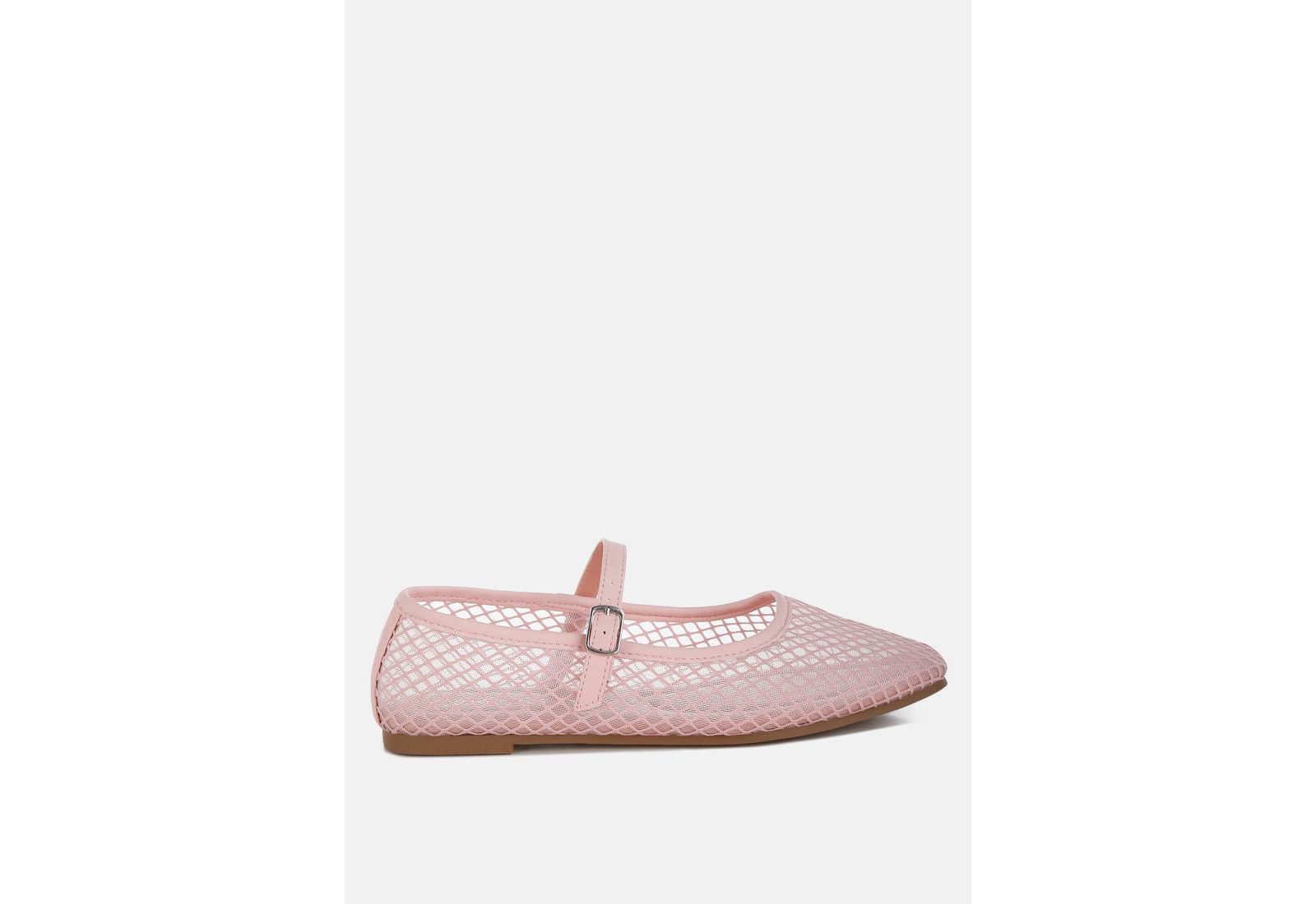 London Rag Women's Averona Mesh Mary Jane Flats