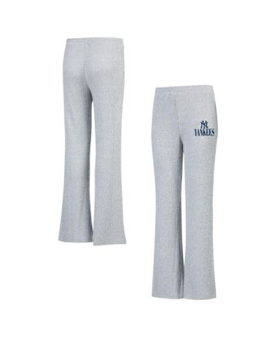 Женские брюки для сна Concepts Sport Gray New York Yankees Juniper Rib Knit Flare
