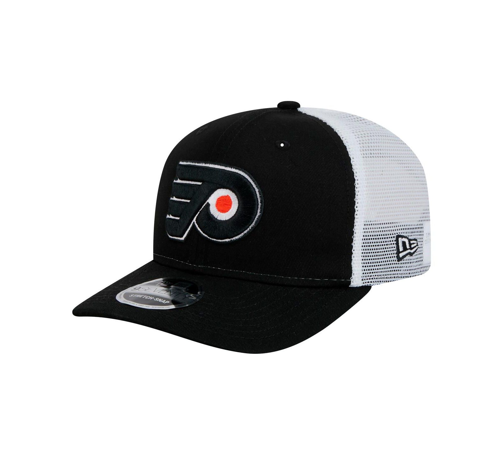 New Era Мужская кепка Core Trucker 9SEVENTY, черно-белая, Philadelphia Flyers