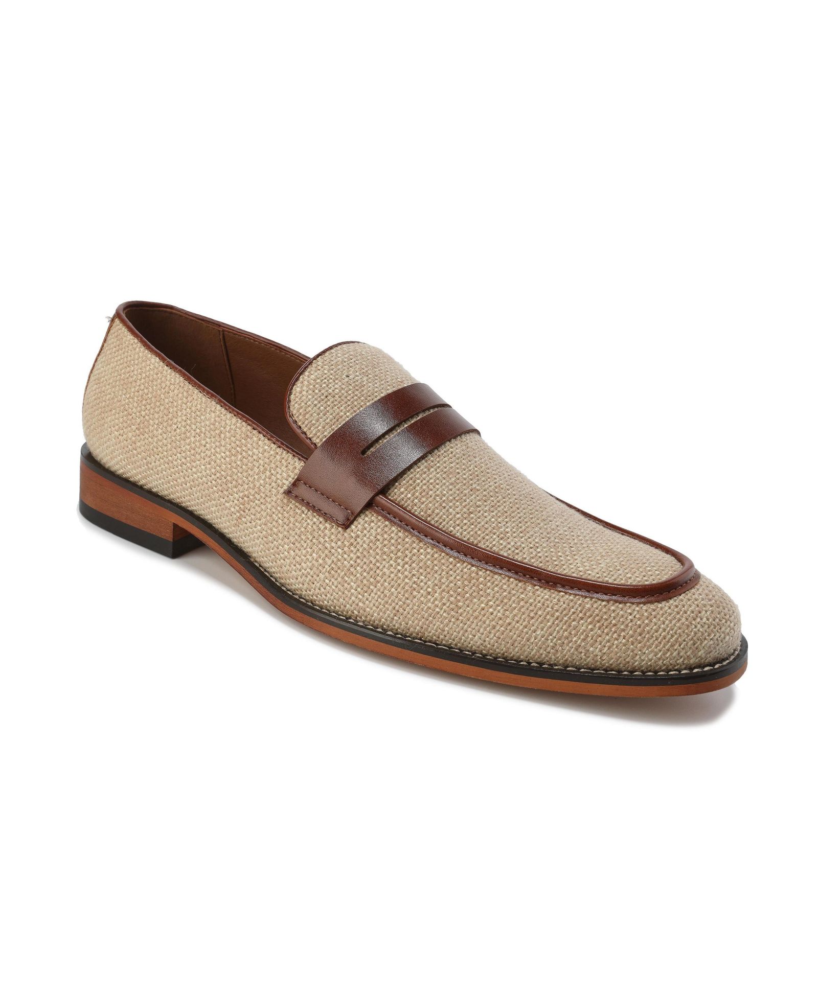 Gino Vitale Men's Moc Toe Penny Slip On Loafer