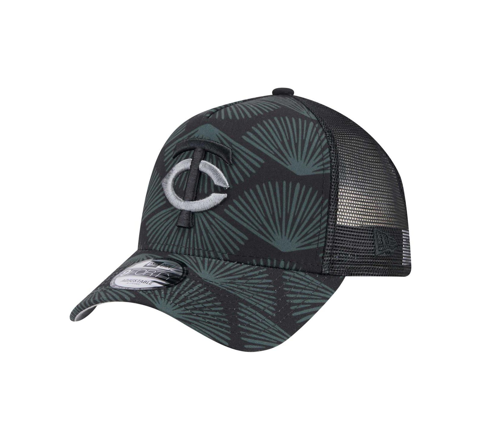 New Era Мужская регулируемая кепка 9FORTY A-Frame trucker цвета Black Minnesota Twins