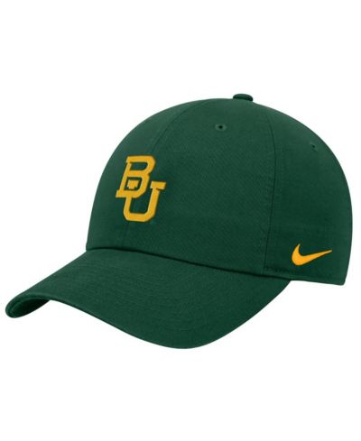 Мужская регулируемая кепка Nike Baylor Bears Club зеленого цвета