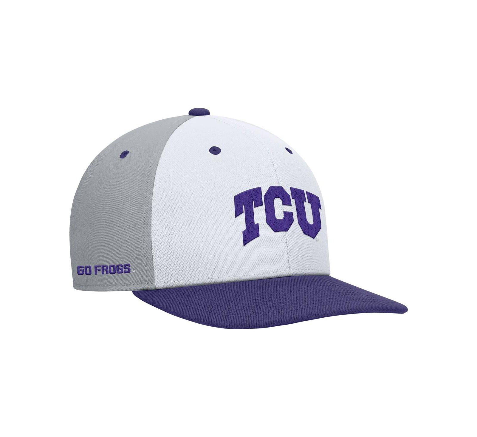 Nike Men's White/Gray TCU Horned Frogs Pro Performance Snapback Hat