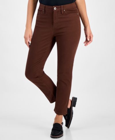 Джинсы Style & Co Petite High Rise Natural Straight-Leg