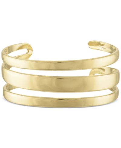 Браслет cuff многорядный из нержавеющей стали с напылением 18k Gold от BEN ONI