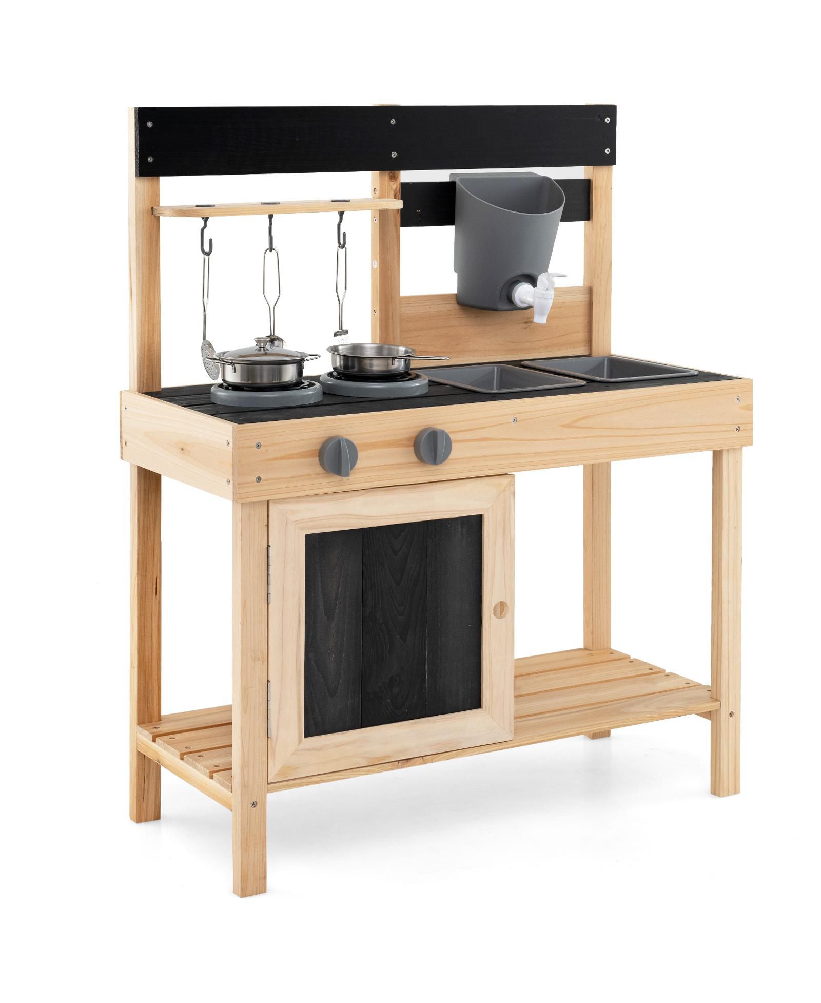Игровая кухня Slickblue Mud Kitchen для детей с 2 съемными раковинами