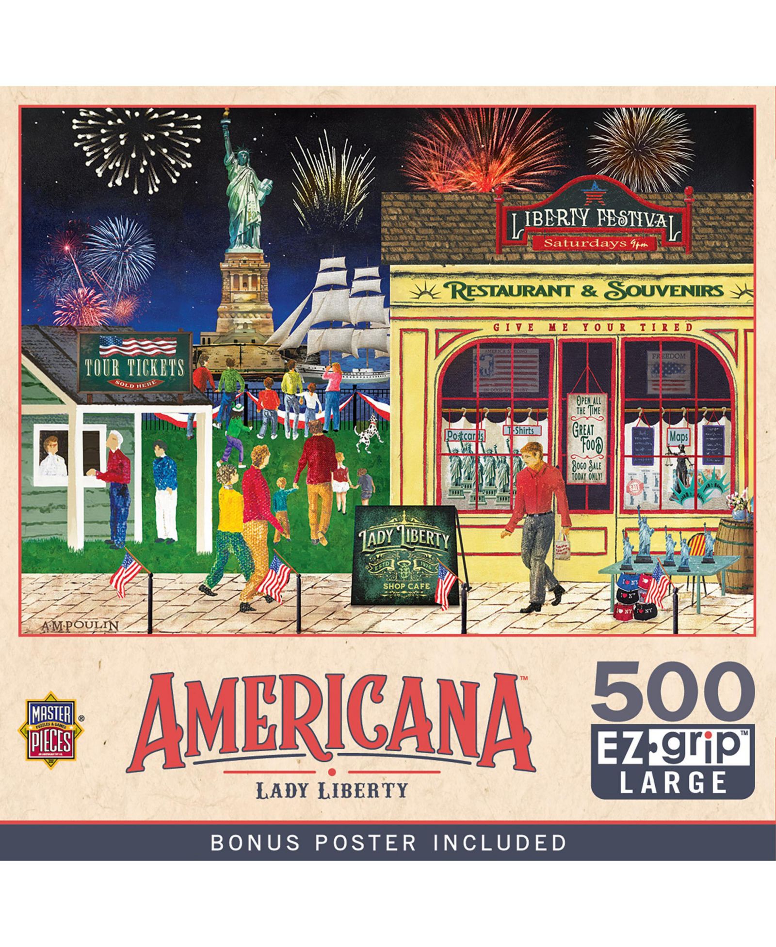 Пазл Masterpieces Puzzles «Америка. Свобода», 500 деталей, для детей от 14 лет
