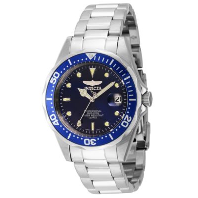 Invicta Мужские часы Pro Diver Quartz 3 Hand Blue Dial 9204