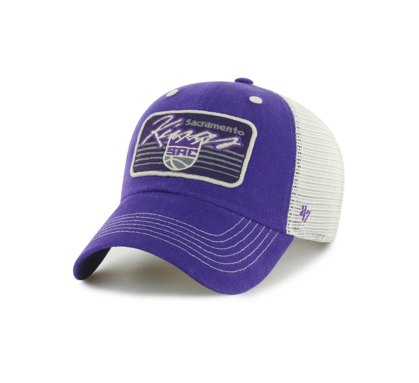 Мужская кепка '47 Brand Sacramento Kings Five Point Patch Clean Up Adjustable Purple