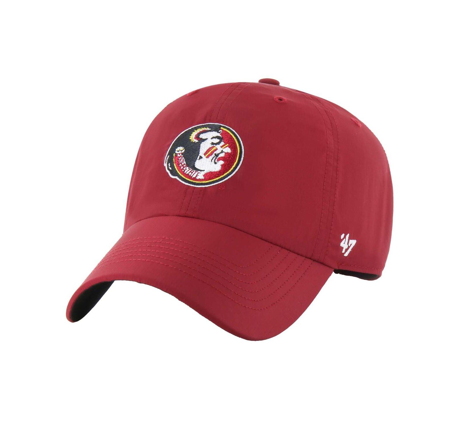Кепка '47 Brand Men's Garnet Florida State Seminoles Clean Up brrr Adjustable