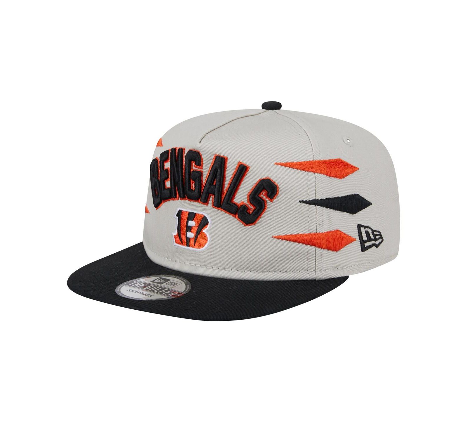 New Era Мужская кепка snapback, Cincinnati Bengals Athletic Golfer, серая/оранжевая