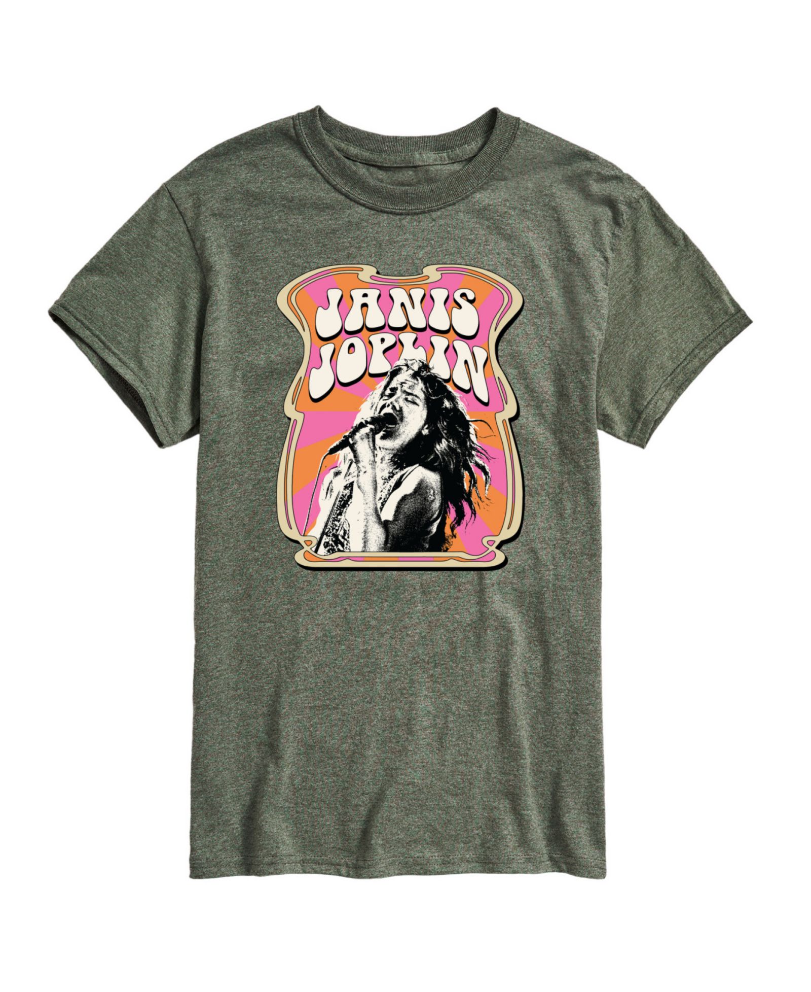 AIRWAVES Men's Janis Joplin Short Sleeve T-Shirt