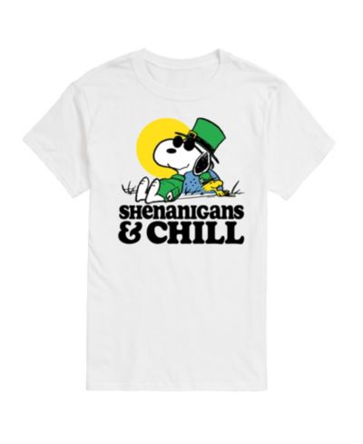 Мужская футболка AIRWAVES Peanuts St Patrick's Day Shenanigans с коротким рукавом