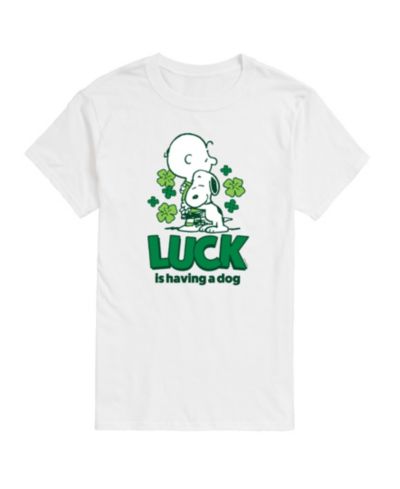 Мужская футболка AIRWAVES Peanuts Luck Is Having a Dog с коротким рукавом