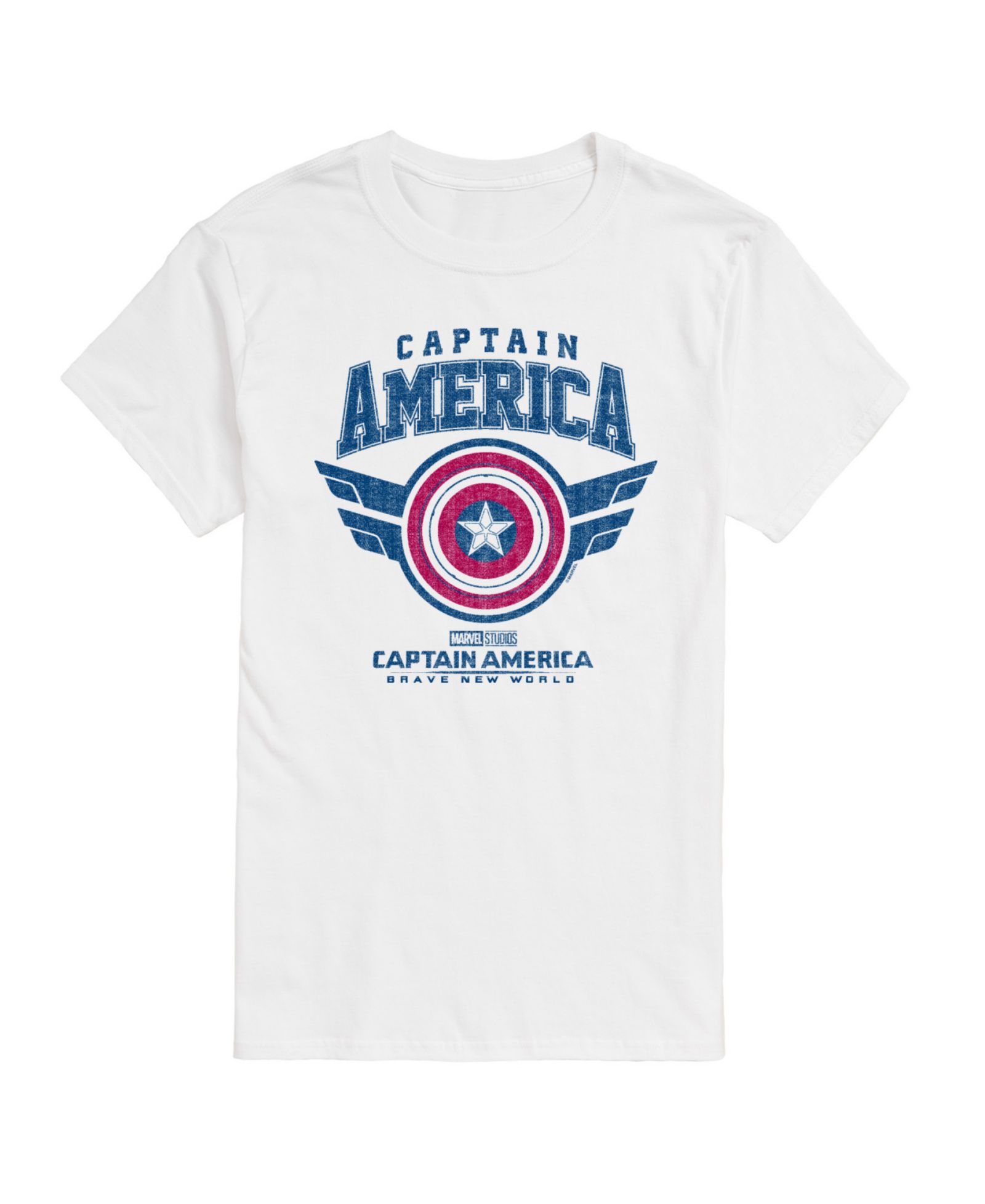 AIRWAVES Men's Captain America Brave New World Short Sleeve T-Shirt