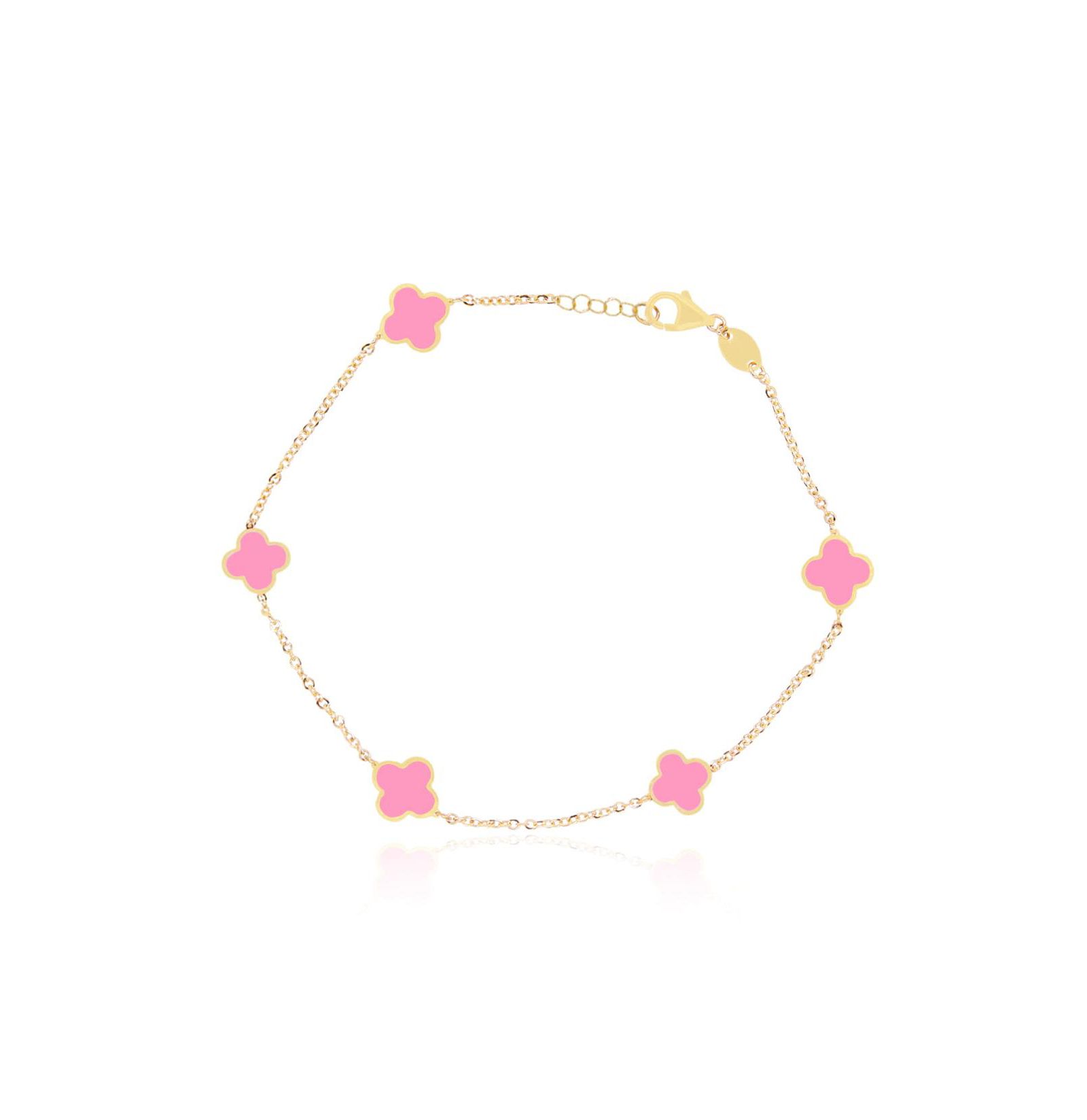 The Lovery Мини браслет Mini Bubblegum Clover