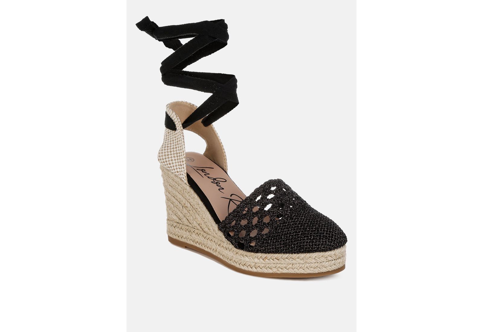 London Rag Женский Sea Breeze Woven Lace-Up Espadrille Wedges