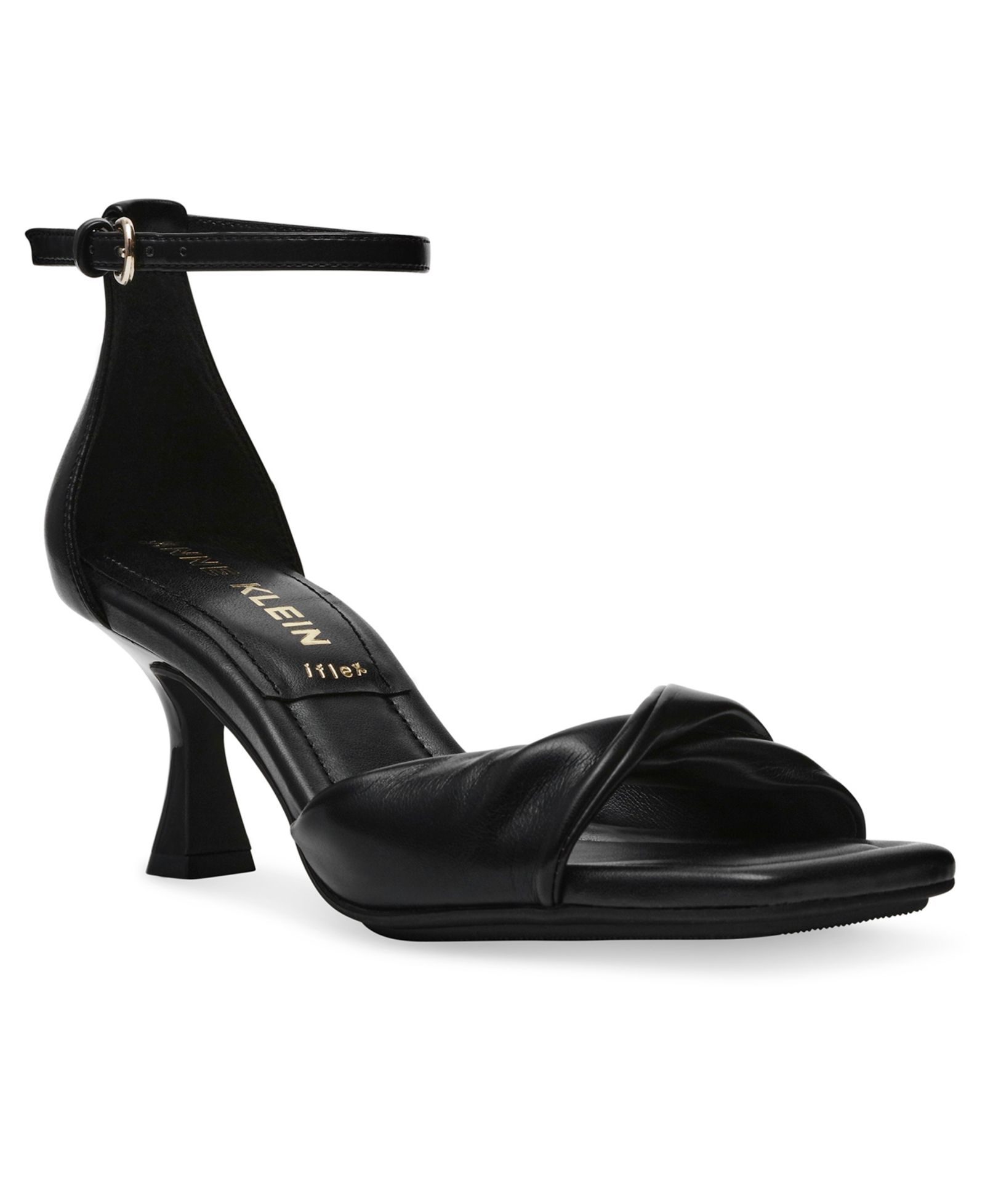 Anne Klein Women's Jessie Ankle Strap Two Piece Dress Sandals