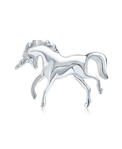 Bling Jewelry Unique Pegasus Flying Horse Magical Unicorn Brooch Pin Sterling Silver