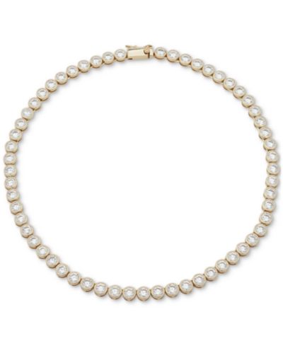 Ожерелье-чокер Emily in Paris Gold-Tone Cubic Zirconia Bezel 16"