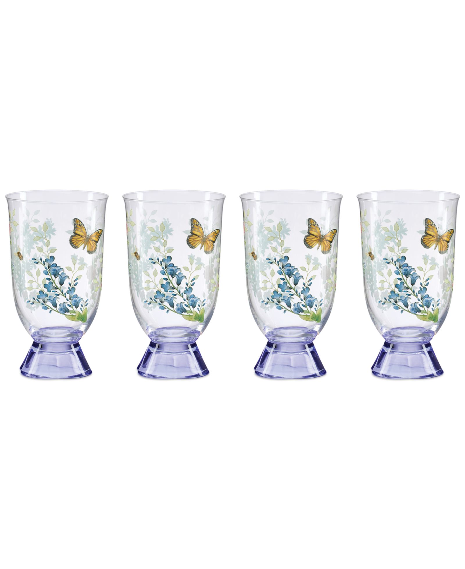 Lenox Butterfly Meadow Herbs Tall Tumblers, Set of 4