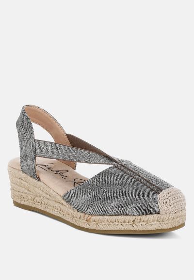 Женские эспадрильи на танкетке London Rag Port Side Metallic Woven