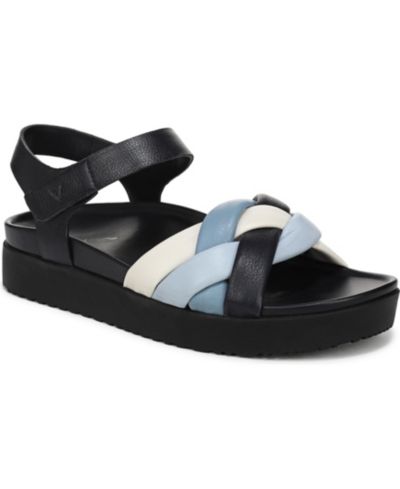 Navy multi leather