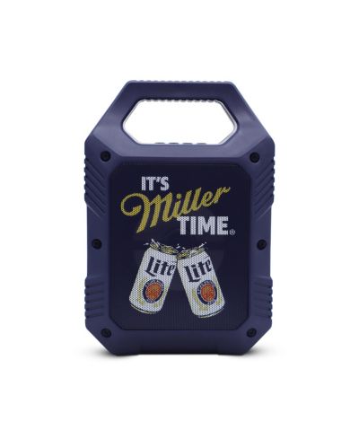 Портативная колонка Miller Lite Mini Party Speaker с LED Lights и FM Radio