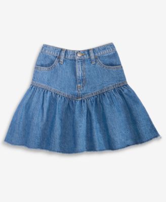 Epic Threads Girls' 5-18 Indigo Cotton Denim Ruffle Skirt