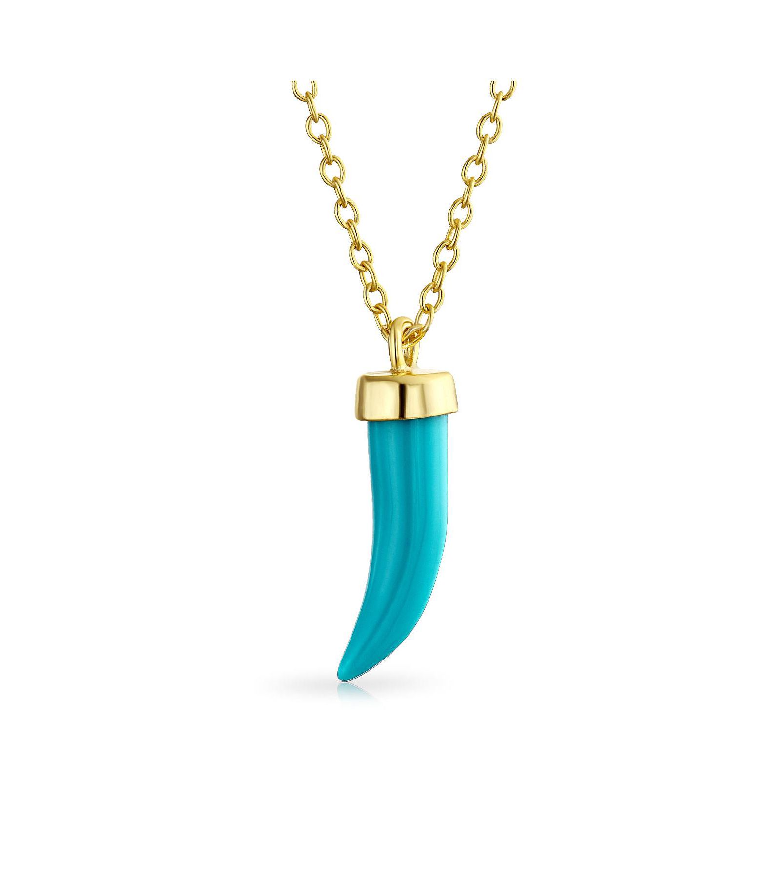 Подвеска Bling Jewelry Western Cornicello Horn, позолоченная