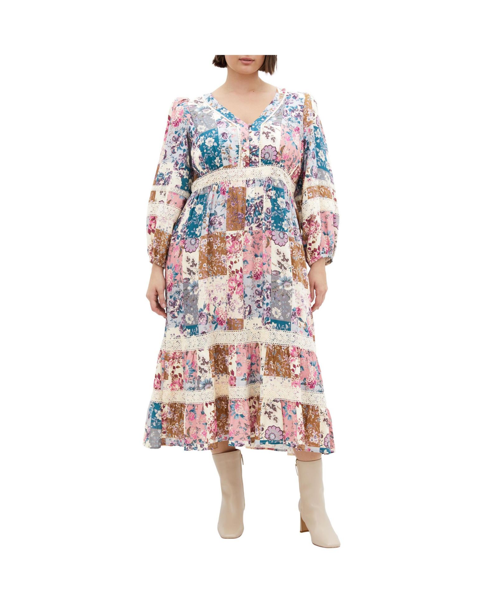 Платье миди CITY CHIC Plus Size Florence