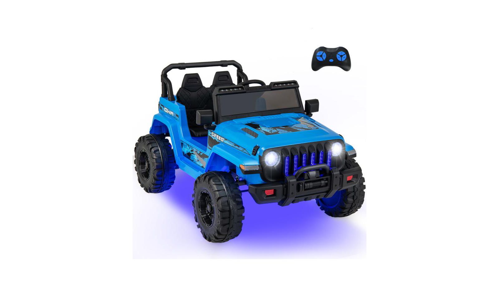 Детский электромобиль Jeep с пультом управления 2.4G, безопасный и веселый электромобиль для малышей
