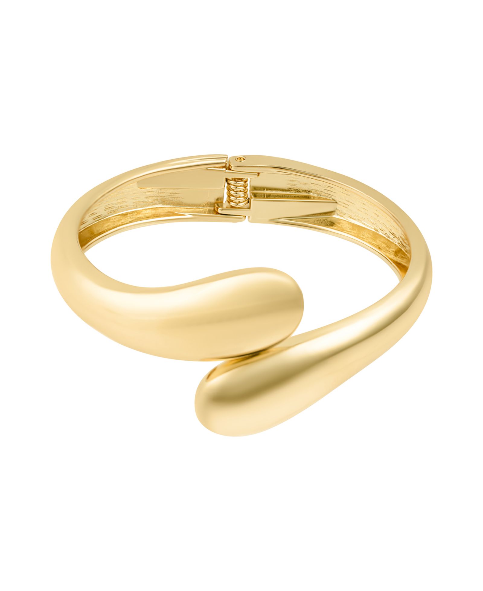 ADORNIA Gold Plated Overlapping Cuff Bracelet